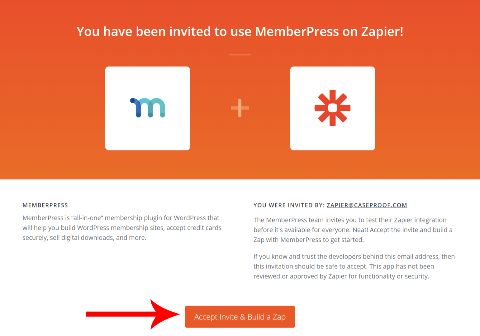 Create Zapier integrations in MemberPress